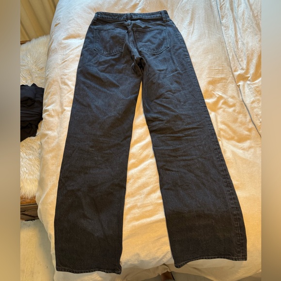 Abercrombie & Fitch Curve Love 90s Relaxed Fit Black Jeans - Size 26 Regular - Picture 8 of 8